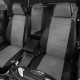 Чехлы на сидения тёмно-серая экокожа с перфорацией, на хетчбэк артикул VW28-0205-EC02