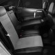 Чехлы на сидения тёмно-серая экокожа с перфорацией, на хетчбэк артикул VW28-0205-EC02