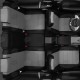 Чехлы на сидения тёмно-серая экокожа с перфорацией, на минивэн артикул MB17-0917-EC02