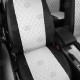 Чехлы на сидения Ромб белая экокожа с перфорацией, на пикап артикул MI18-1104-EC03-R-wht