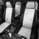 Чехлы на сидения белая экокожа с перфорацией, на внедорожник артикул VW28-0901-EC03