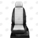 Чехлы на сидения белая экокожа с перфорацией, на минивэн артикул VW28-1322-EC03