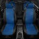 Чехлы на сидения Ромб синяя экокожа с перфорацией, на хетчбэк. артикул DW05-0101-EC05-R-blu