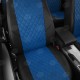 Чехлы на сидения Ромб синяя экокожа с перфорацией, на хетчбэк артикул TA27-0202-EC05-R-blu