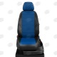 Чехлы на сидения синяя экокожа с перфорацией, на седан, хетчбэк, универсал артикул KA15-0403-EC05