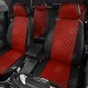 Чехлы на сидения Ромб красная экокожа с перфорацией, на Каблук артикул PG21-0604-EC06-R-red
