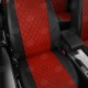 Чехлы на сидения Ромб красная экокожа с перфорацией, на Каблук артикул FI09-0200-EC06-R-red