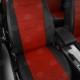 Чехлы на сидения красная экокожа с перфорацией, на внедорожник артикул NI19-1503-EC06