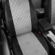 Чехлы на сидения Ромб светло-серая экокожа с перфорацией, на хетчбэк артикул OP20-0104-EC07-R-sgr