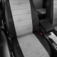 Чехлы на сидения светло-серая экокожа с перфорацией, на седан артикул MB17-0402-EC07