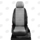 Чехлы на сидения светло-серая экокожа с перфорацией, на седан артикул MB17-0402-EC07