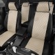 Чехлы на сидения Ромб кремовая экокожа с перфорацией, на компактвэн артикул VW28-0704-EC08-R-crm