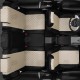 Чехлы на сидения Ромб кремовая экокожа с перфорацией, на седан артикул PG21-1001-EC08-R-crm