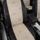 Чехлы на сидения кремовая экокожа с перфорацией, на фургон артикул VW28-1204-EC08