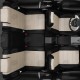 Чехлы на сидения кремовая экокожа с перфорацией, на фургон артикул VW28-1204-EC08