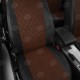 Чехлы на сидения Ромб экокожа шоколад с перфорацией, на седан, хетчбэк, универсал артикул CH03-0501-EC11-R-chc