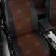 Чехлы на сидения экокожа шоколад с перфорацией, на седан, хетчбэк артикул MZ16-0307-EC11