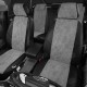 Чехлы на сидения Ромб серая алькантара с перфорацией, на седан, хетчбэк, универсал артикул KA15-0300-EC12-R-sgr