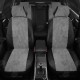 Чехлы на сидения Ромб серая алькантара с перфорацией, на пикап артикул MZ16-0701-EC12-R-sgr