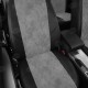 Чехлы на сидения Ромб серая алькантара с перфорацией, на пикап артикул MZ16-0701-EC12-R-sgr