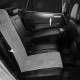 Чехлы на сидения Ромб серая алькантара с перфорацией, на седан артикул TA27-0607-EC12-R-sgr