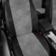Чехлы на сидения серая алькантара с перфорацией, на седан, хетчбэк артикул HY15-0606-EC12