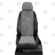 Чехлы на сидения серая алькантара с перфорацией, на седан артикул BW02-0305-EC12