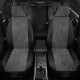 Чехлы на сидения Ромб тёмно-серая алькантара с перфорацией, на седан, универсал артикул GL09-0100-EC13-R-gra