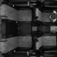 Чехлы на сидения Ромб тёмно-серая алькантара с перфорацией, на седан артикул VR39-0101-EC13-R-gra