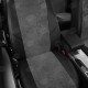 Чехлы на сидения тёмно-серая алькантара с перфорацией, на минивэн артикул VW28-1323-EC13
