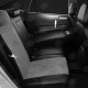 Чехлы на сидения тёмно-серая алькантара с перфорацией, на лифтбек артикул VW28-0103-EC13