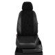 Чехлы на сидения Ромб чёрная алькантара с перфорацией, на Купе артикул MI18-1202-EC14-R-blk