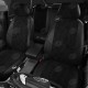 Чехлы на сидения Ромб чёрная алькантара с перфорацией, на седан артикул SK23-0503-EC14-R-blk