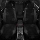 Чехлы на сидения чёрная алькантара с перфорацией, на седан, хетчбэк, универсал артикул FD13-0301-EC14