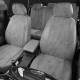 Чехлы на сидения Ромб серая алькантара с перфорацией вариант 2, на лифтбэк артикул SK23-0406-EC15-R-sgr