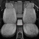 Чехлы на сидения Ромб серая алькантара с перфорацией вариант 2, на седан, универсал артикул VW28-0615-EC15-R-sgr
