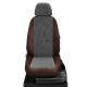 Чехлы на сидения Ромб тёмно-серая алькантара с перфорацией вариант 2, на лифтбэк артикул SK23-0401-EC16-R-gra