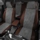 Чехлы на сидения Ромб тёмно-серая алькантара с перфорацией вариант 2, на седан артикул RN22-0103-EC16-R-gra
