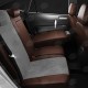 Чехлы на сидения тёмно-серая алькантара с перфорацией вариант 2, на седан, универсал артикул VW28-0615-EC16