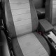 Чехлы на сидения светло-серая экокожа с перфорацией вариант 2, на седан артикул MB17-0404-EC17