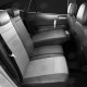 Чехлы на сидения светло-серая экокожа с перфорацией вариант 2, на седан артикул DS33-0104-EC17
