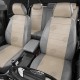 Чехлы на сидения кремовая экокожа с перфорацией вариант 2, на универсал, фургон артикул VZ29-2183-EC18