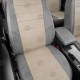Чехлы на сидения кремовая экокожа с перфорацией вариант 2, на седан, хетчбэк артикул HY15-0606-EC18