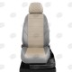 Чехлы на сидения кремовая экокожа с перфорацией вариант 2, на седан, хетчбэк, универсал артикул OP20-0302-EC18