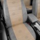 Чехлы на сидения бежевая экокожа с перфорацией вариант 2, на седан артикул SK23-0505-EC19