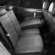 Чехлы на сидения тёмно-серая алькантара с перфорацией вариант 3, на седан, хетчбэк артикул KA15-0307-EC20