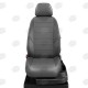 Чехлы на сидения тёмно-серая алькантара с перфорацией вариант 3, на седан, универсал артикул AU01-0404-EC20