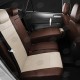 Чехлы на сидения кремовая экокожа с перфорацией вариант 3, на фургон артикул VW28-1319-EC21