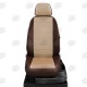 Чехлы на сидения бежевая экокожа с перфорацией вариант 3, на седан, хетчбэк, универсал артикул RN22-0805-EC22
