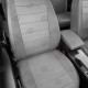 Чехлы на сидения светло-серая экокожа с перфорацией вариант 3, на седан, универсал артикул AU01-0409-EC23